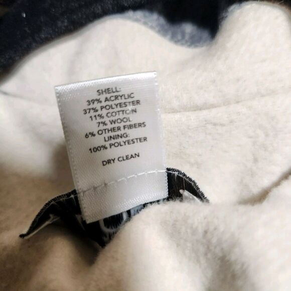 Ann Taylor LOFT $160 Size 0 Wool Blend Blue Cream Stripe Blazer Coat Jacket - Picture 6 of 7